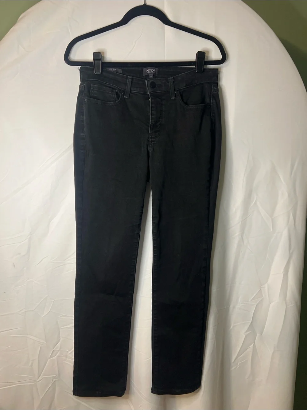 NYDJ Sheri Slim Lift Tuck Jeans - Black - Picture 2 of 4